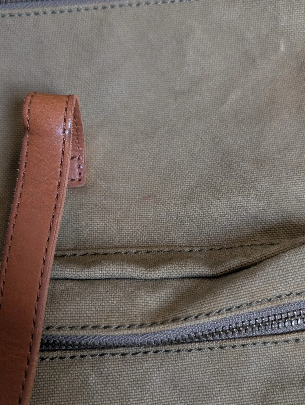 Madewell Green Canvas Fold Over Backpack